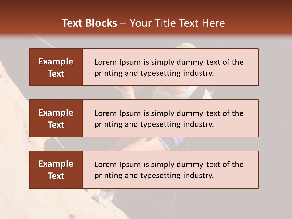 Canyoneering Asian Woman Rappels Into A Shadowed Canyon Bottom PowerPoint Template