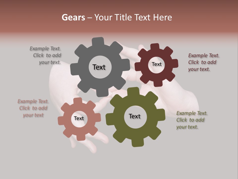 The Interpreting Sign In Sign Language On A Black Background PowerPoint Template