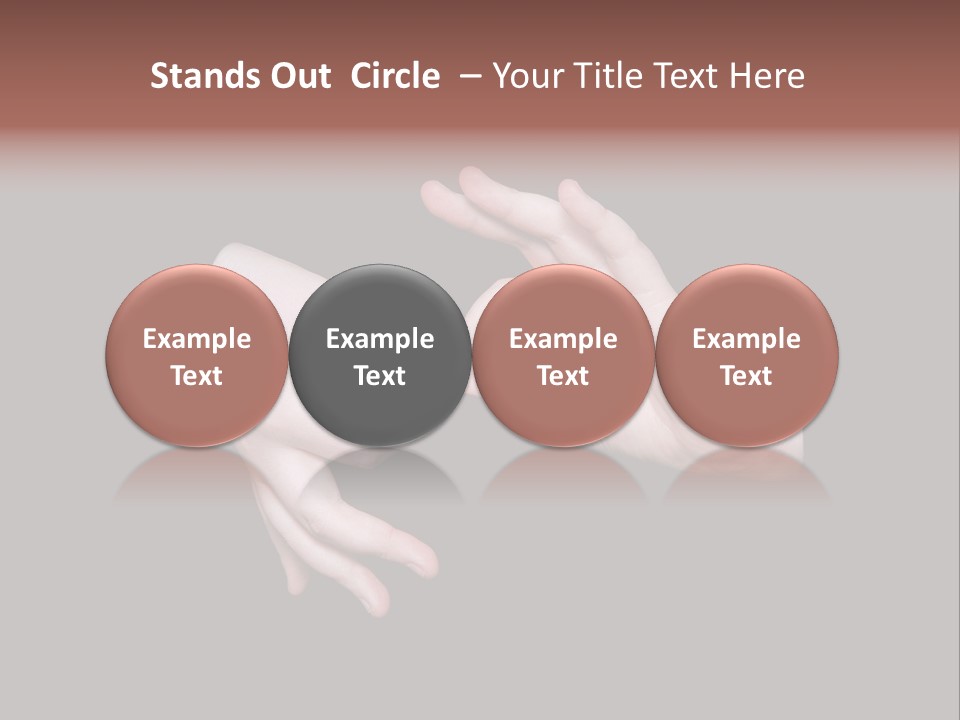 The Interpreting Sign In Sign Language On A Black Background PowerPoint Template