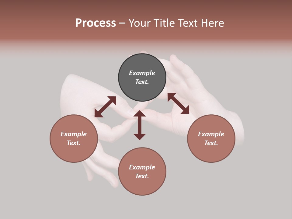 The Interpreting Sign In Sign Language On A Black Background PowerPoint Template