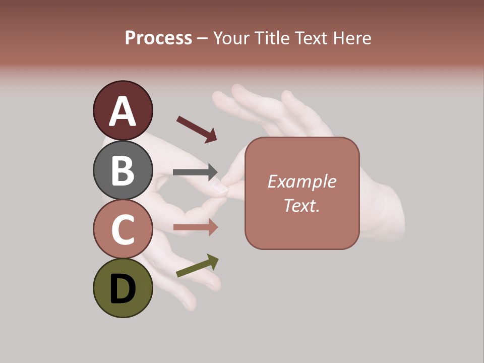 The Interpreting Sign In Sign Language On A Black Background PowerPoint Template
