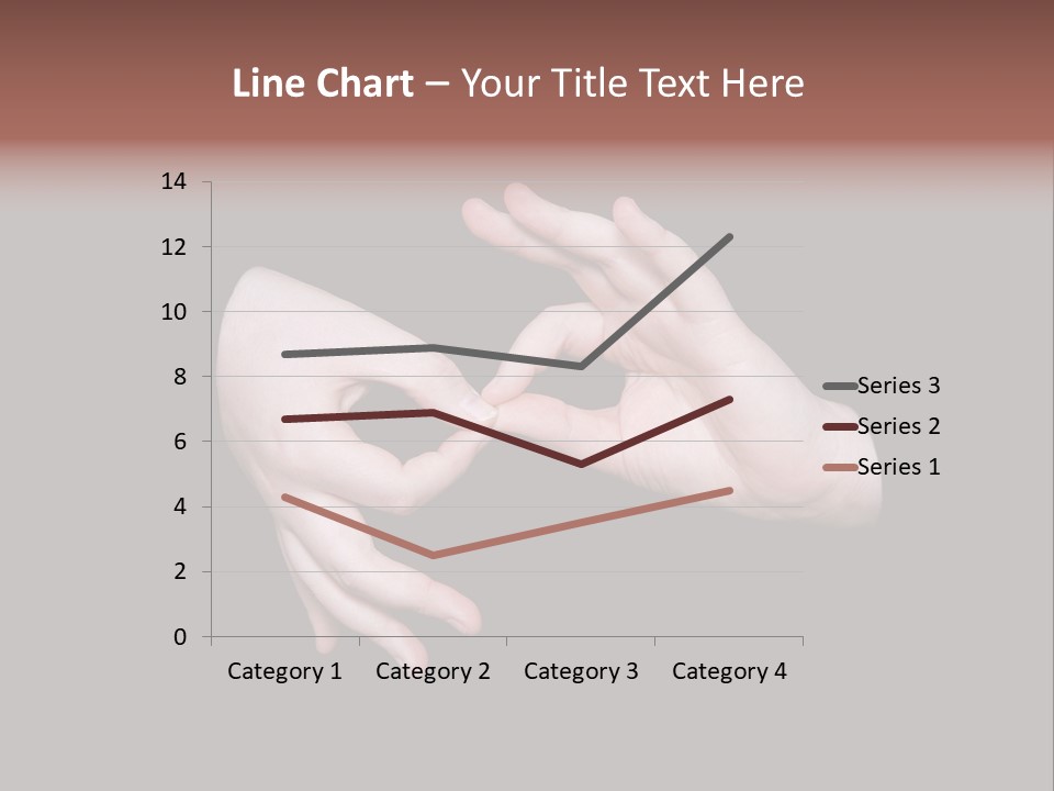 The Interpreting Sign In Sign Language On A Black Background PowerPoint Template