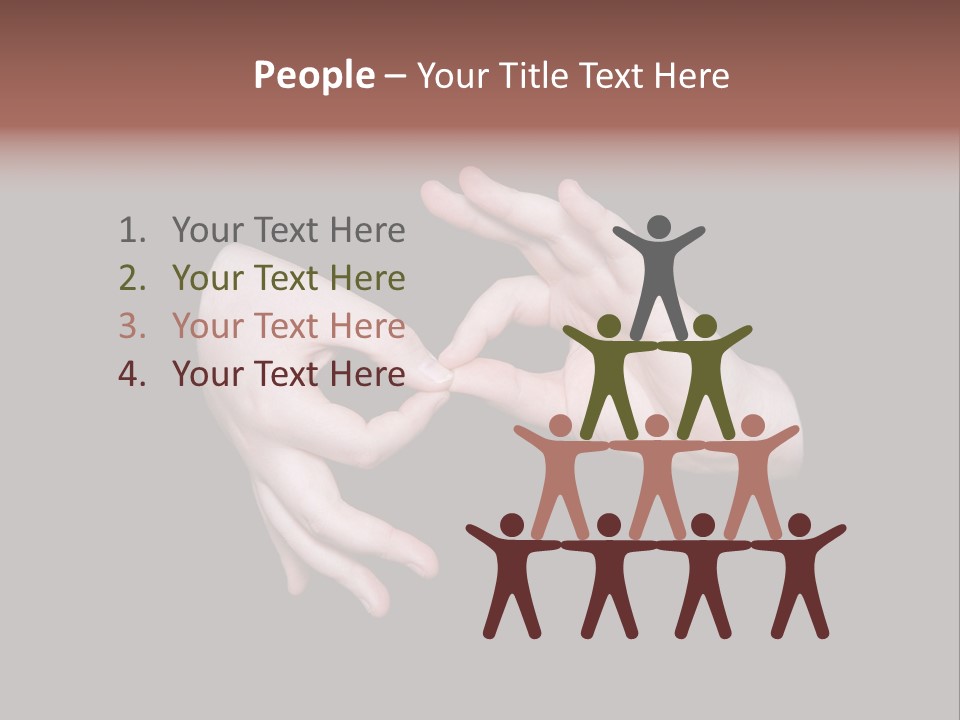 The Interpreting Sign In Sign Language On A Black Background PowerPoint Template