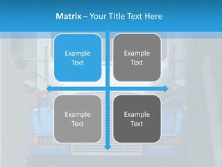 Semi Tractor Trailer Truck PowerPoint Template
