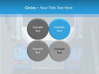 Semi Tractor Trailer Truck PowerPoint Template