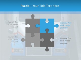 Semi Tractor Trailer Truck PowerPoint Template