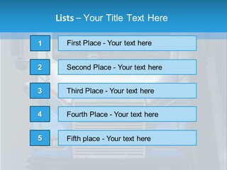 Semi Tractor Trailer Truck PowerPoint Template
