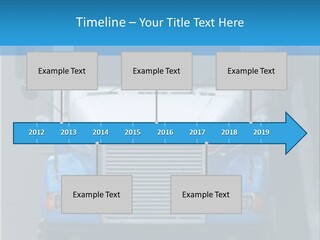 Semi Tractor Trailer Truck PowerPoint Template