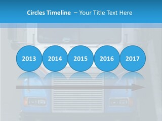 Semi Tractor Trailer Truck PowerPoint Template