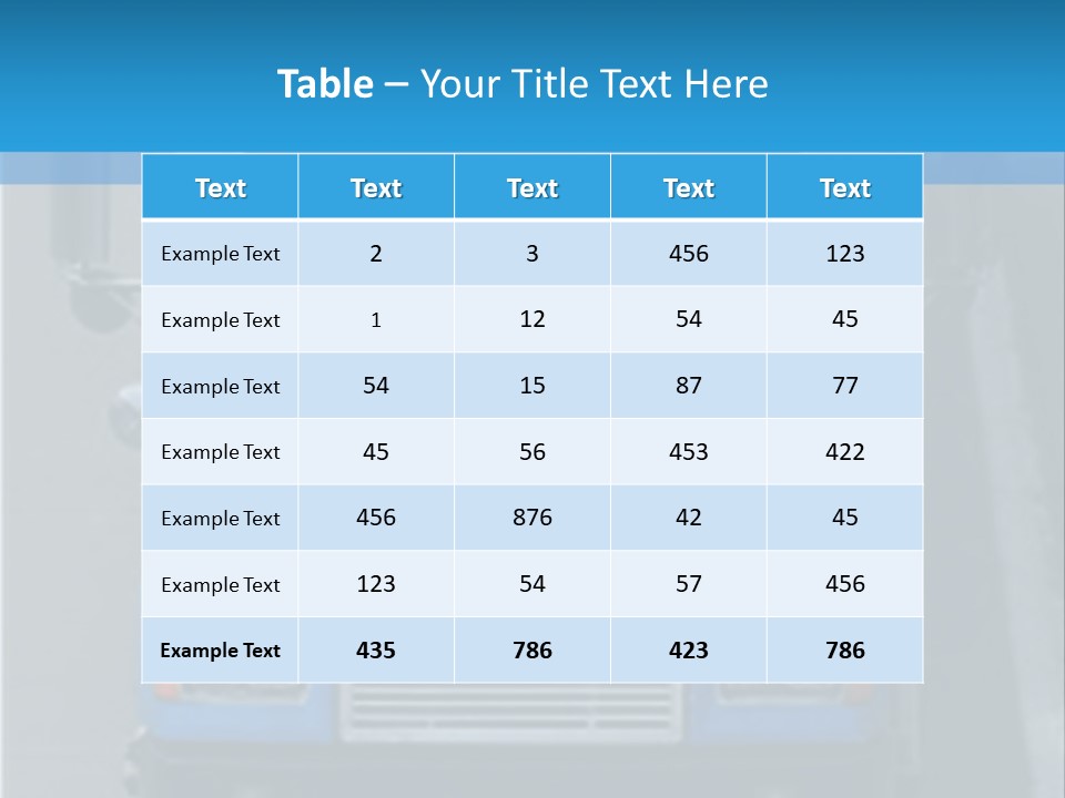 Semi Tractor Trailer Truck PowerPoint Template