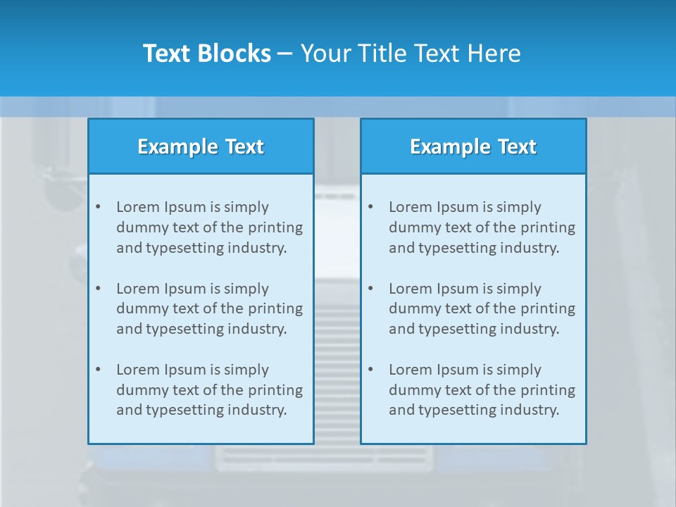 Semi Tractor Trailer Truck PowerPoint Template