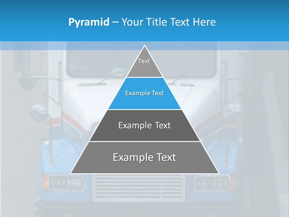 Semi Tractor Trailer Truck PowerPoint Template
