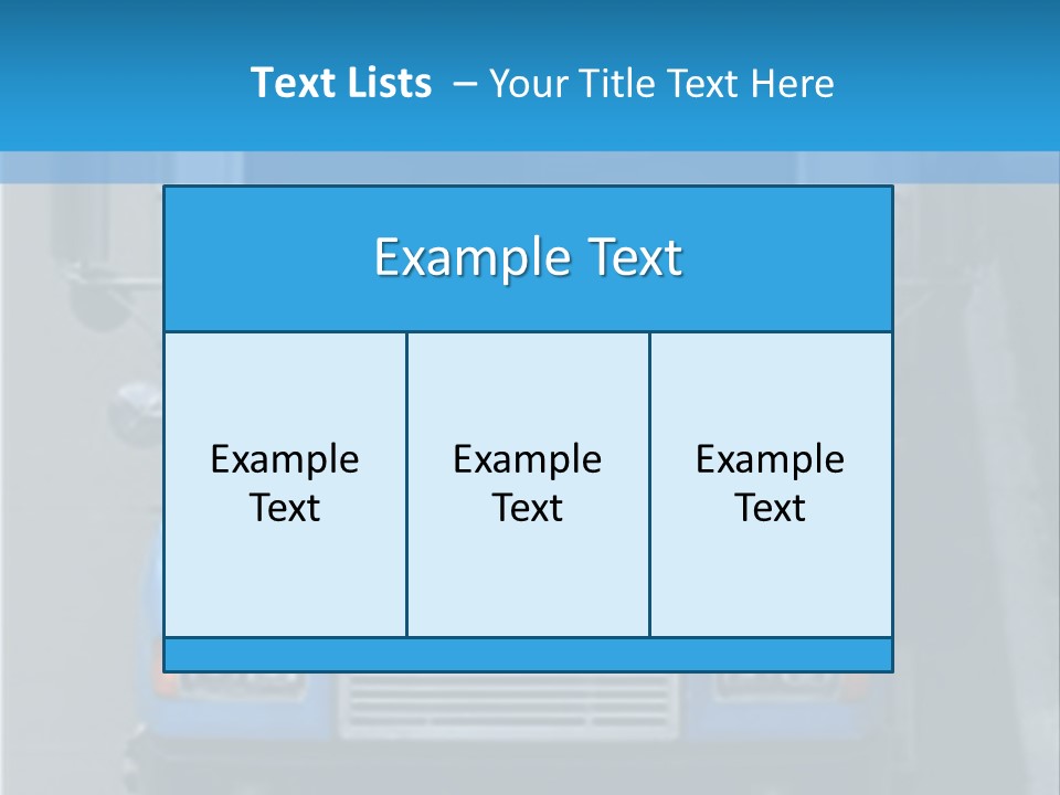 Semi Tractor Trailer Truck PowerPoint Template
