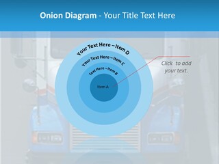 Semi Tractor Trailer Truck PowerPoint Template