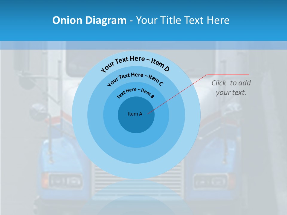 Semi Tractor Trailer Truck PowerPoint Template