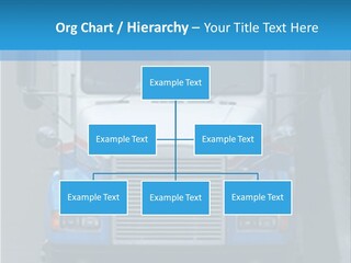 Semi Tractor Trailer Truck PowerPoint Template