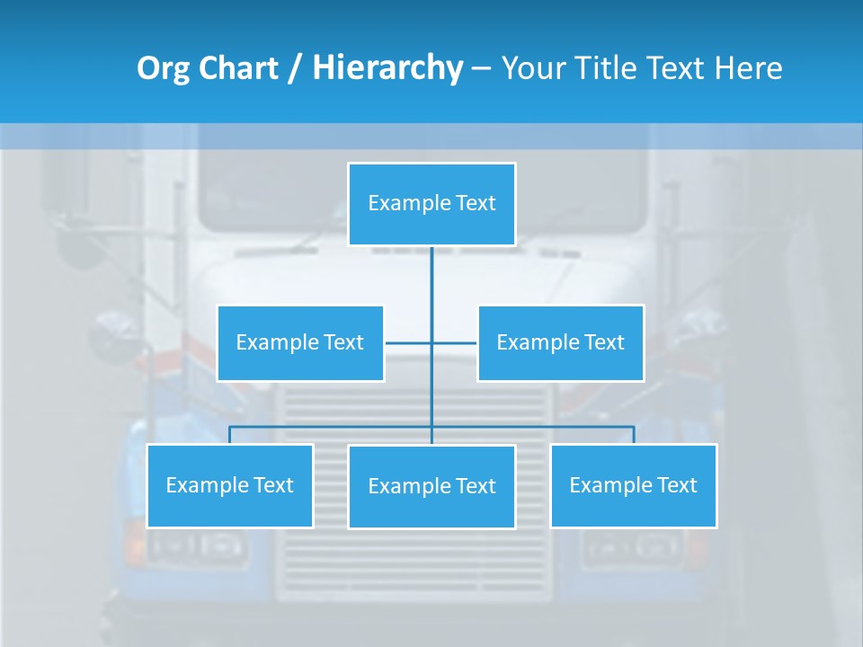 Semi Tractor Trailer Truck PowerPoint Template