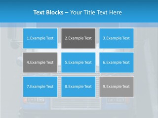 Semi Tractor Trailer Truck PowerPoint Template