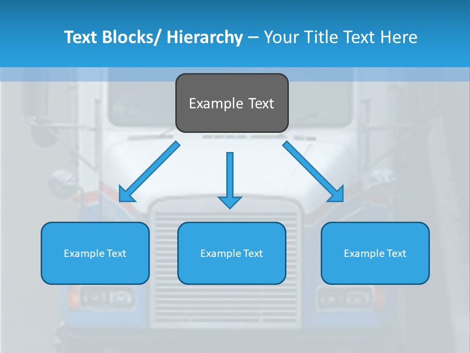 Semi Tractor Trailer Truck PowerPoint Template