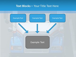 Semi Tractor Trailer Truck PowerPoint Template