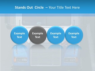 Semi Tractor Trailer Truck PowerPoint Template