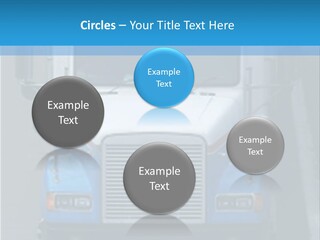 Semi Tractor Trailer Truck PowerPoint Template