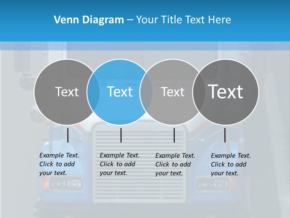 Semi Tractor Trailer Truck PowerPoint Template