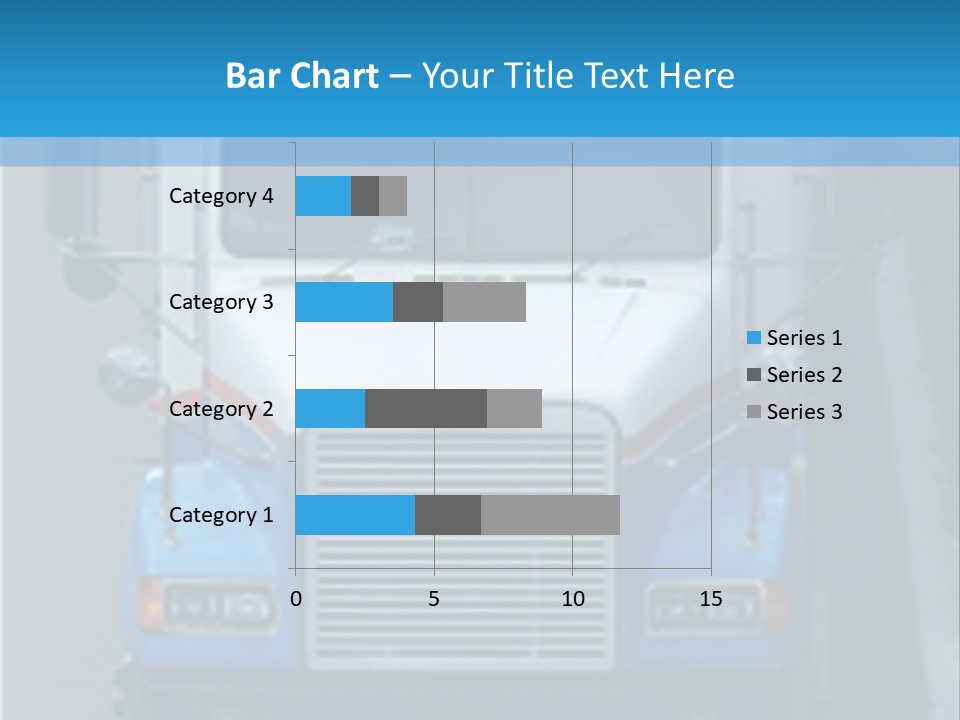 Semi Tractor Trailer Truck PowerPoint Template