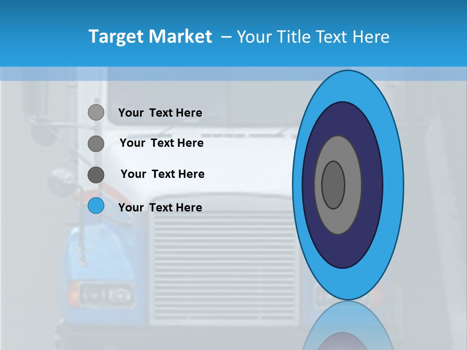 Semi Tractor Trailer Truck PowerPoint Template