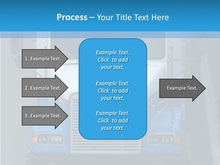 Semi Tractor Trailer Truck PowerPoint Template