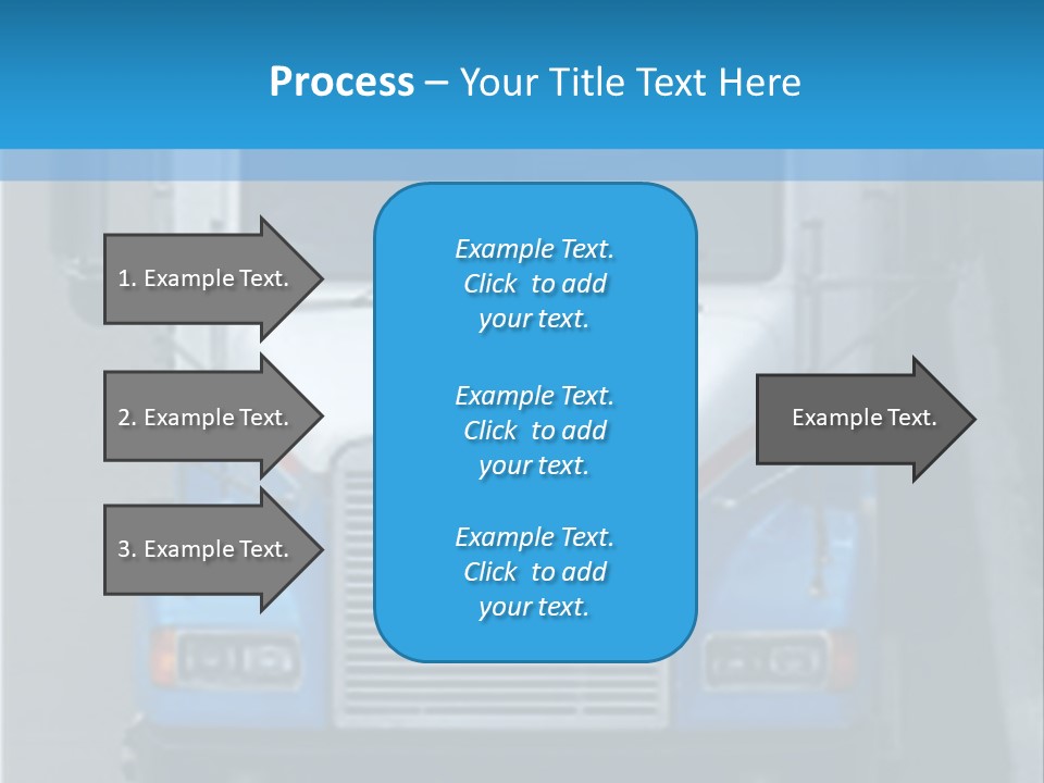 Semi Tractor Trailer Truck PowerPoint Template