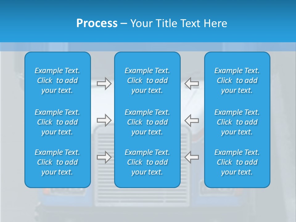 Semi Tractor Trailer Truck PowerPoint Template