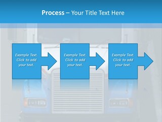 Semi Tractor Trailer Truck PowerPoint Template