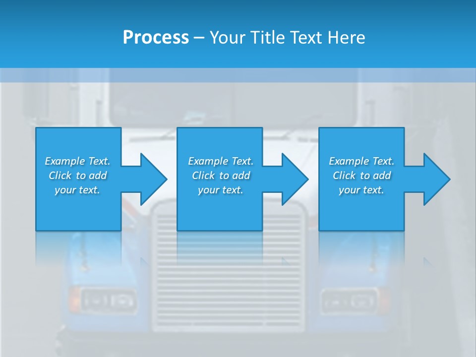 Semi Tractor Trailer Truck PowerPoint Template