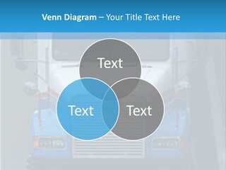 Semi Tractor Trailer Truck PowerPoint Template