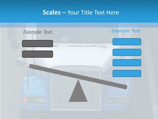 Semi Tractor Trailer Truck PowerPoint Template