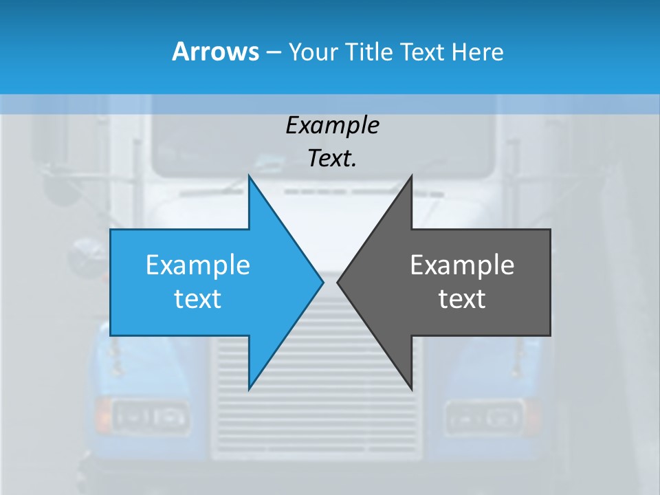Semi Tractor Trailer Truck PowerPoint Template