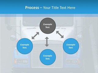 Semi Tractor Trailer Truck PowerPoint Template