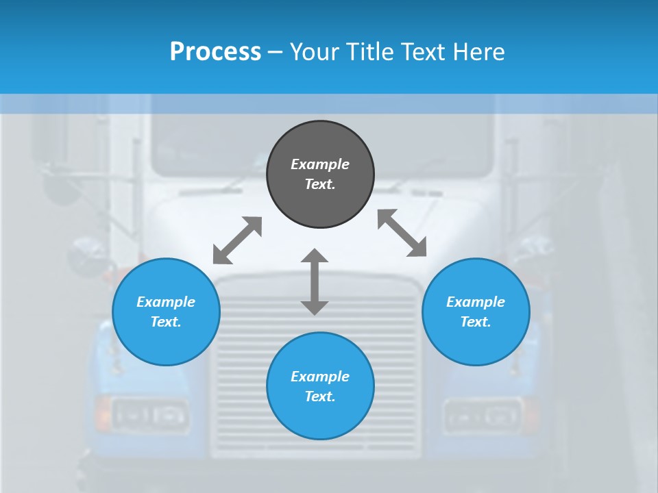 Semi Tractor Trailer Truck PowerPoint Template