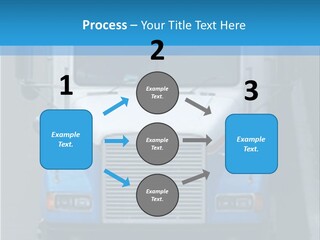 Semi Tractor Trailer Truck PowerPoint Template