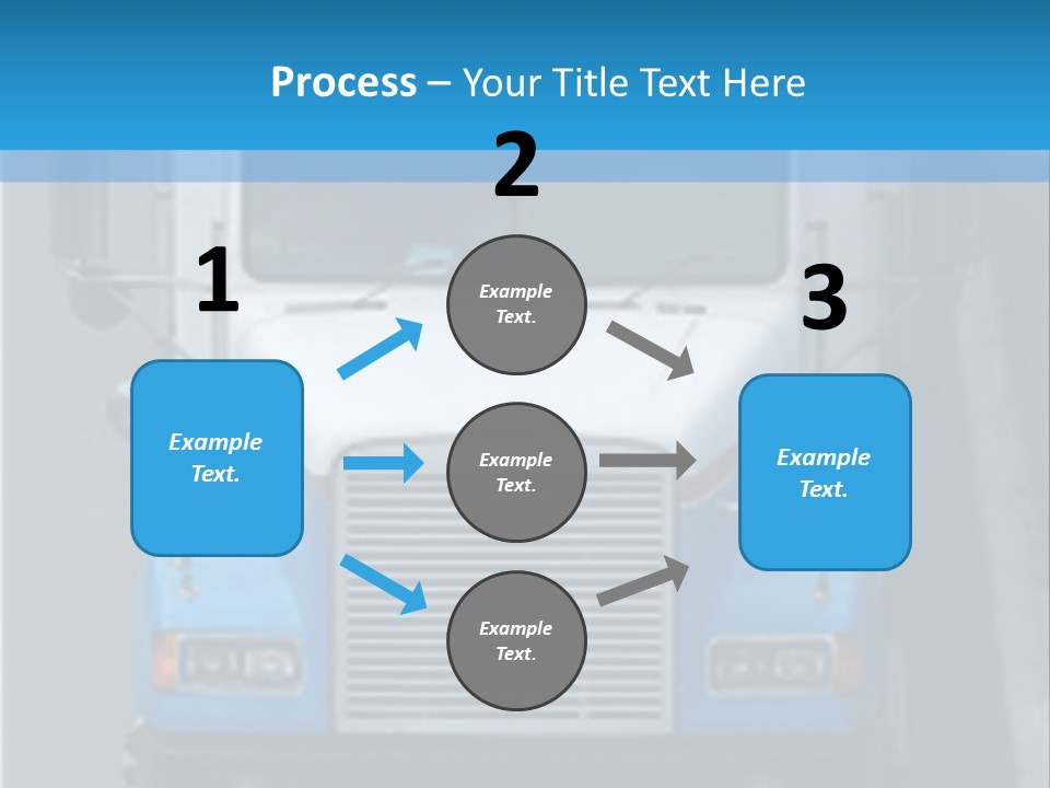 Semi Tractor Trailer Truck PowerPoint Template
