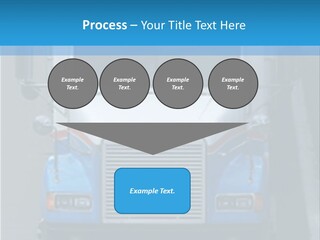 Semi Tractor Trailer Truck PowerPoint Template