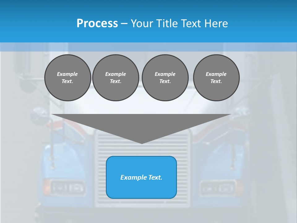 Semi Tractor Trailer Truck PowerPoint Template