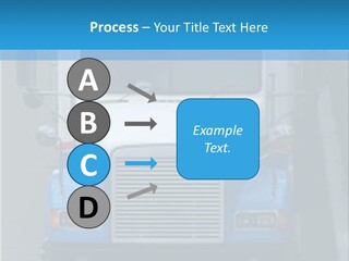 Semi Tractor Trailer Truck PowerPoint Template