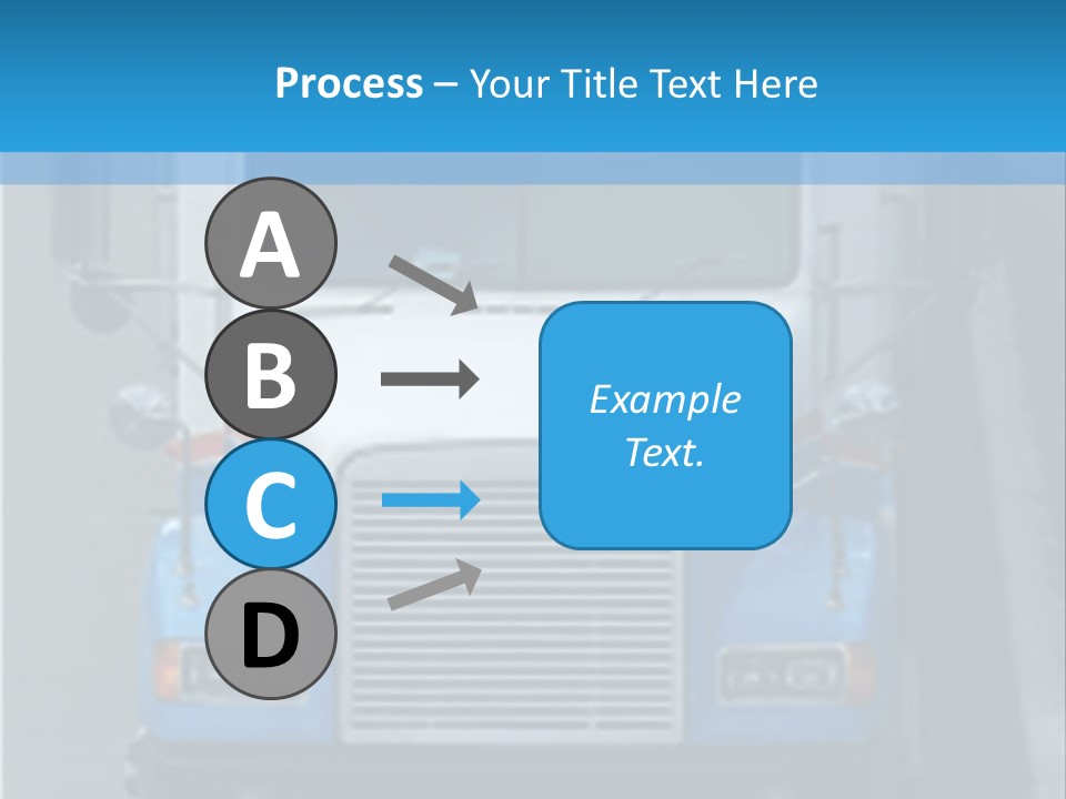 Semi Tractor Trailer Truck PowerPoint Template