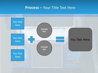 Semi Tractor Trailer Truck PowerPoint Template