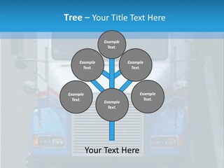 Semi Tractor Trailer Truck PowerPoint Template