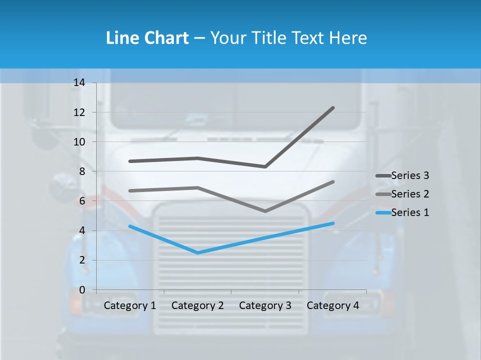 Semi Tractor Trailer Truck PowerPoint Template