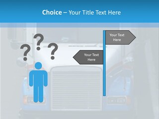 Semi Tractor Trailer Truck PowerPoint Template