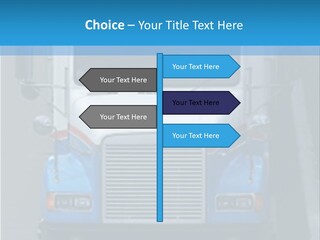 Semi Tractor Trailer Truck PowerPoint Template